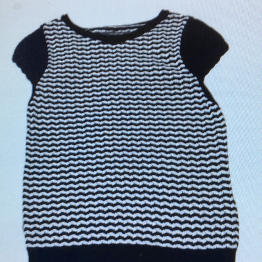 Anthropologie Black and White Kids Top